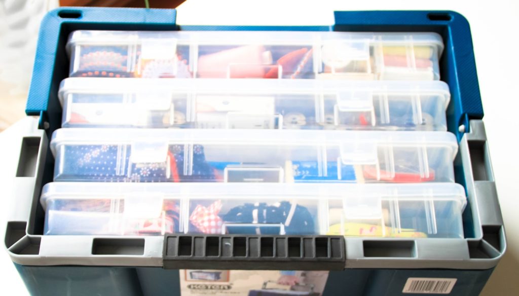 Handwerkerbox für Nähsachen