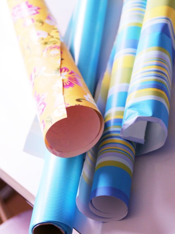 Einwickelpapier aufbewahren