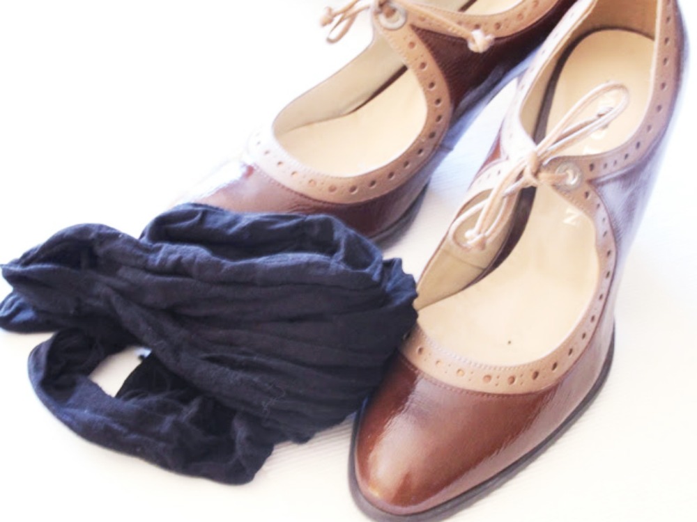 Schnelles Schuh putzen