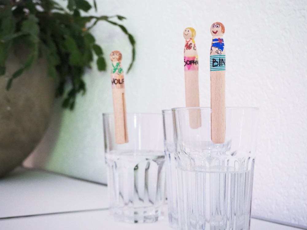 DIY Gläser im Haushalt markieren