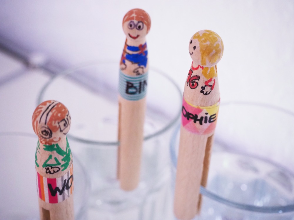 DIY Gläser im Haushalt markieren