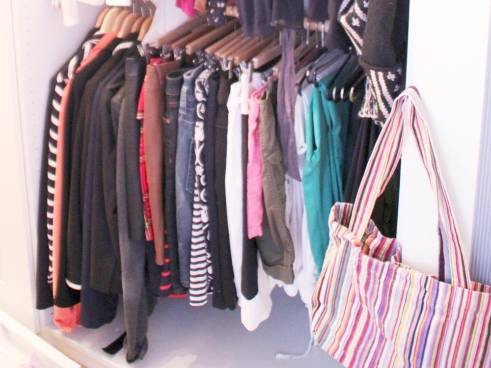 Tasche zum Aussortieren