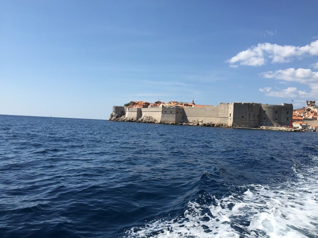 Blick auf Dubrovnik - bei der Rückfahrt zum Schiff