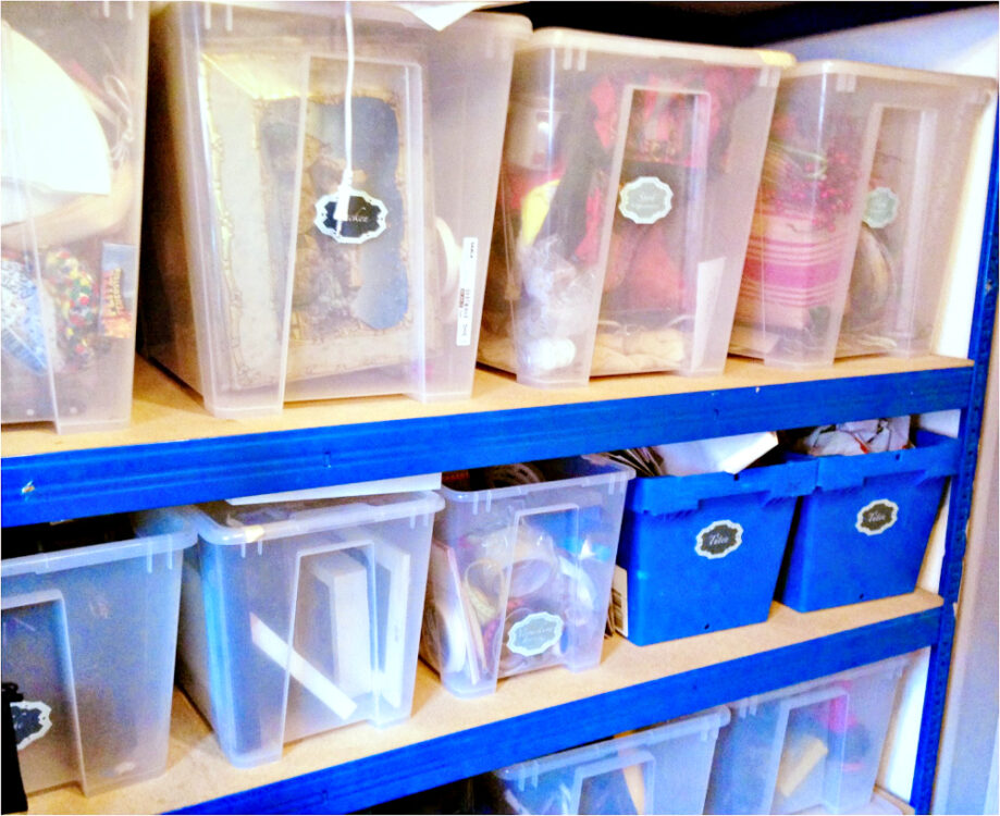 Ordentliches Kellerregal