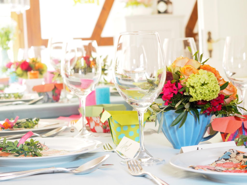 gedeckter Tisch Konfirmation