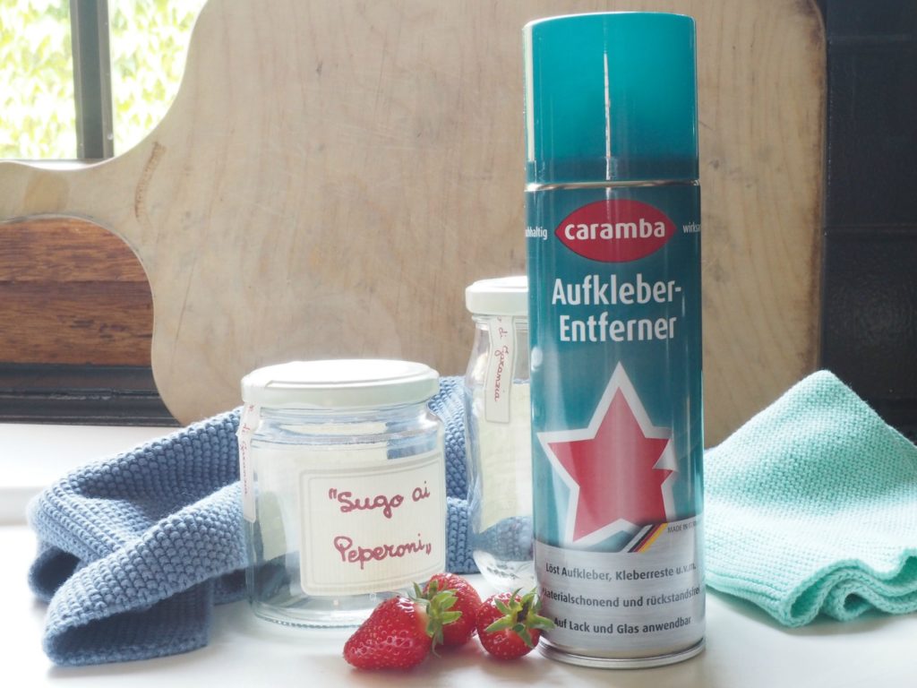 hartnäckige Aufkleber entfernen