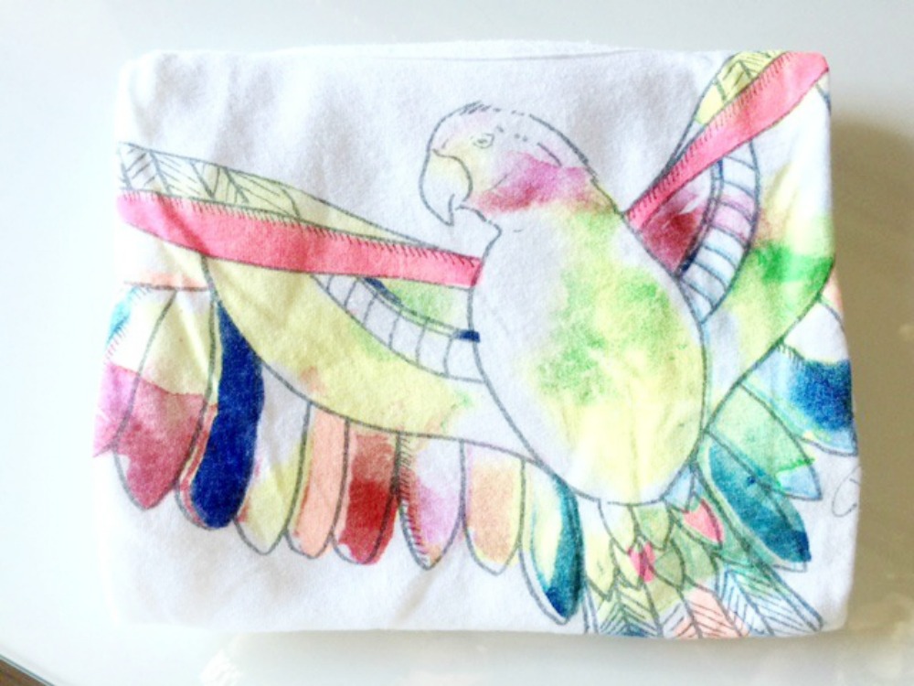 Shirts für den Koffer falten