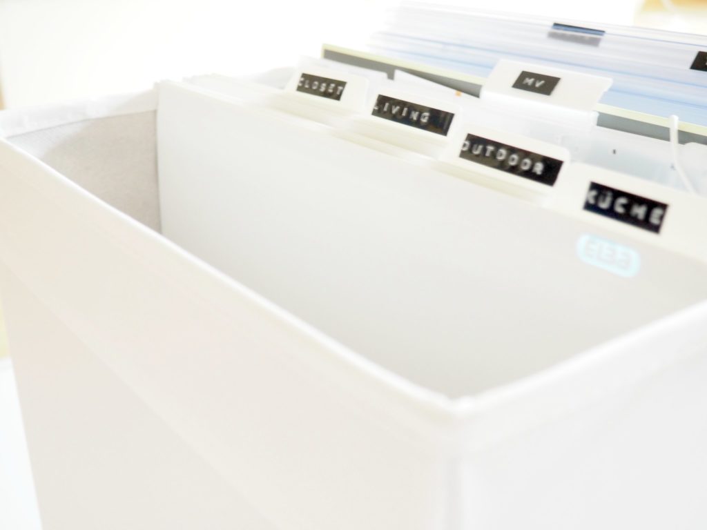 Hängeregister Ikea-Box - Organisieren mit Hängeregistern