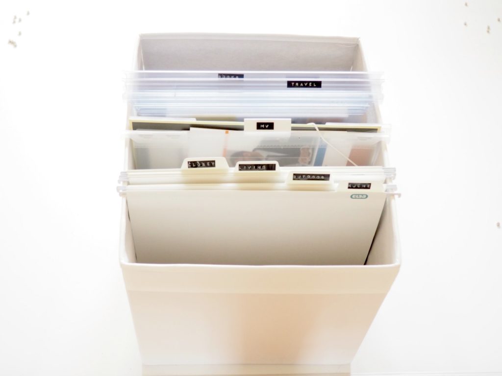 Hängeregister Ikea-Box - Organisieren mit Hängeregistern