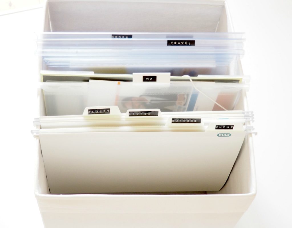 Hängeregister Ikea-Box - Organisieren mit Hängeregistern