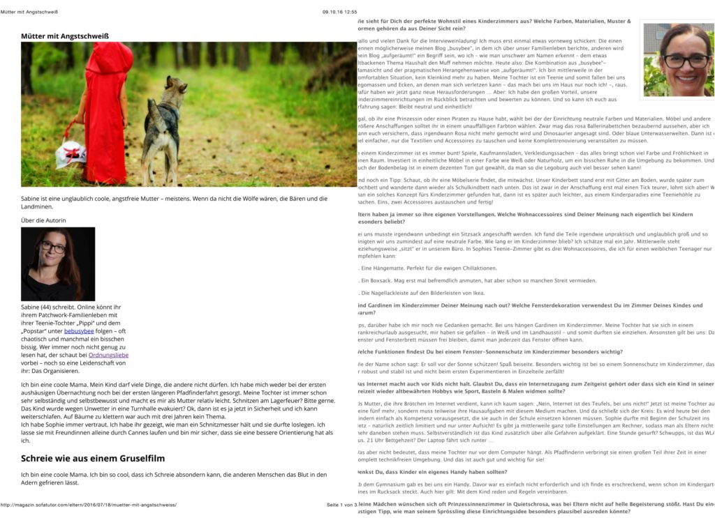 Texte für Elternmagazine