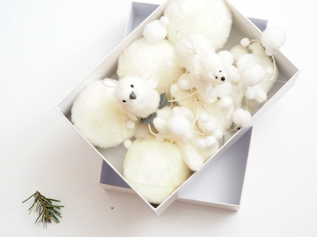 Weihnachtsdeko verstauen