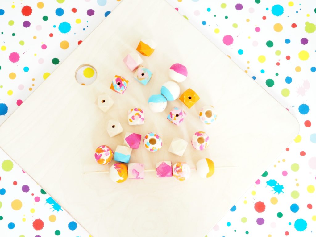 bemalte Perlen aus Nähideen die Ordnung schaffen