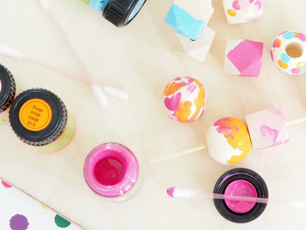 bemalte Perlen aus Nähideen die Ordnung schaffen