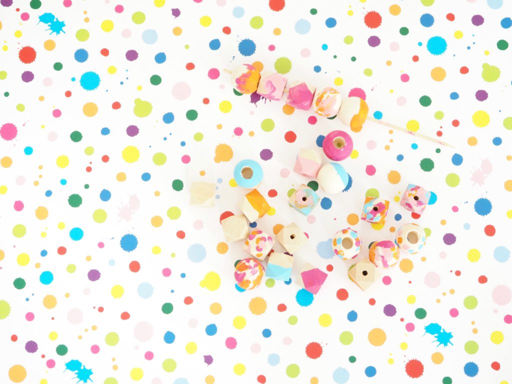 bemalte Perlen aus Nähideen die Ordnung schaffen