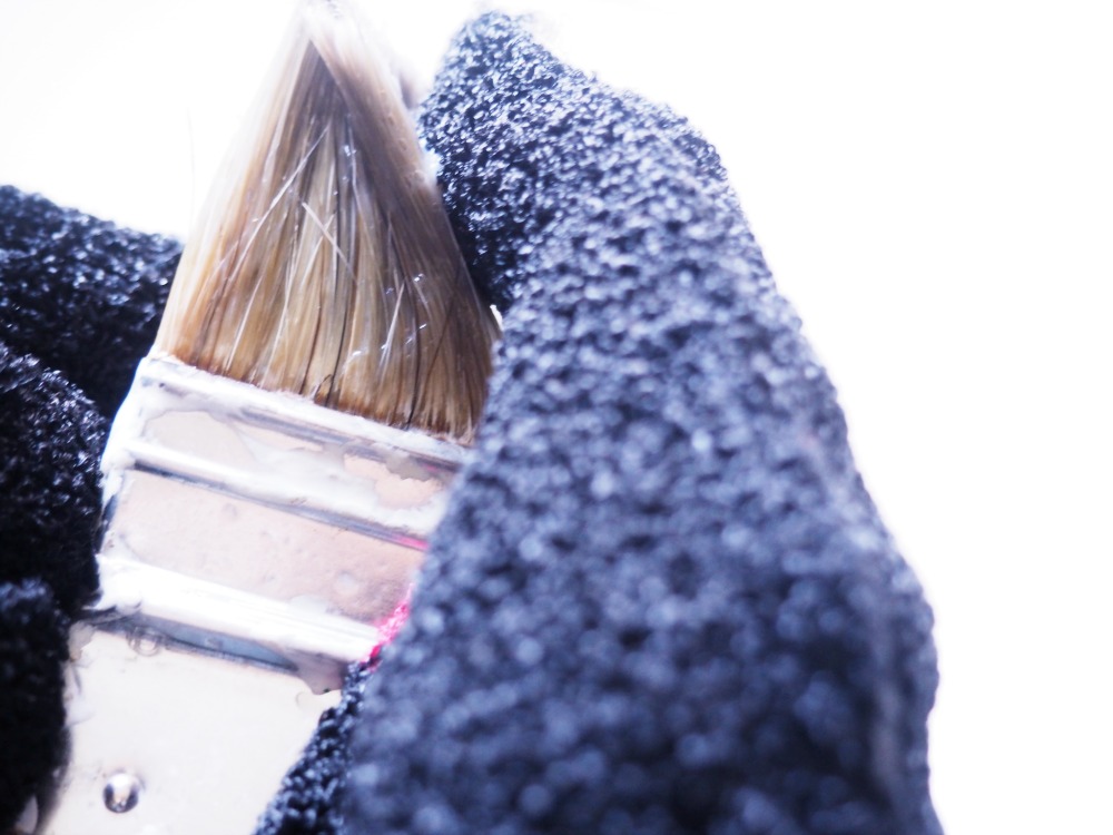 Pinsel sauber machen