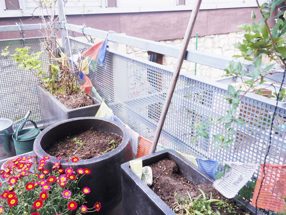 Balkon vor der Bepflanzung