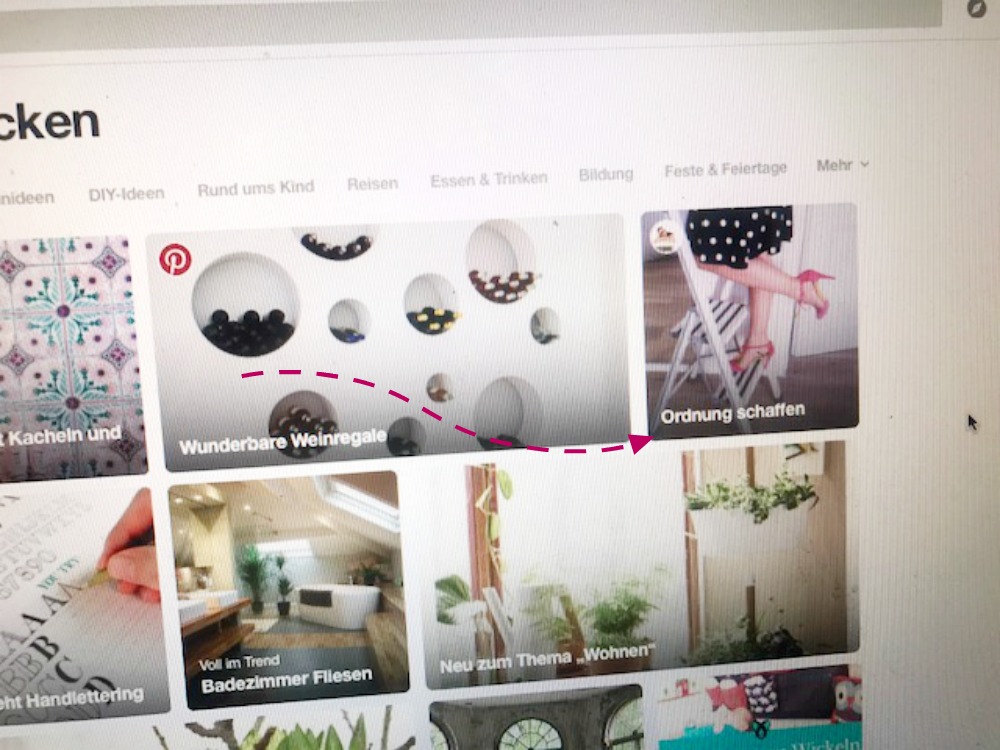 Pinterest Ordnung schaffen