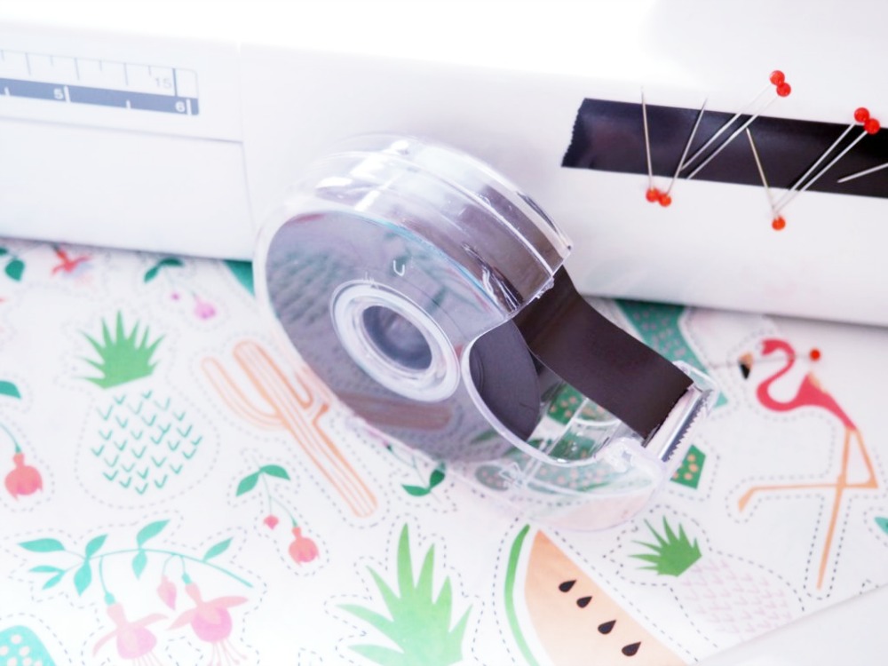 Magnetband an Nähmaschine