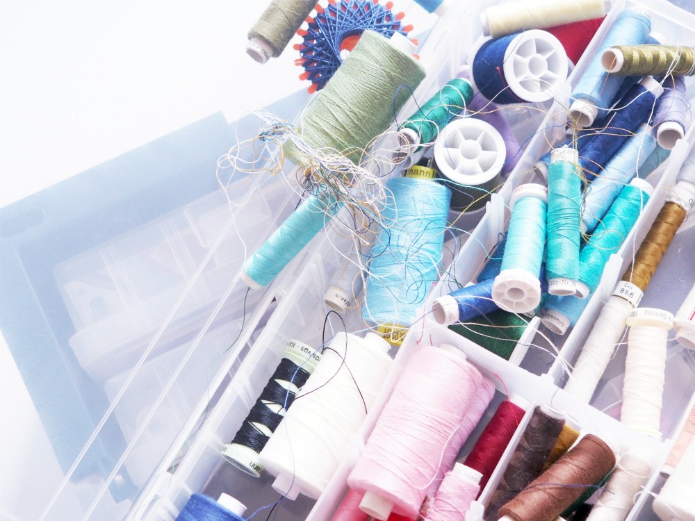 Nähsachen aufräumen - Ordnung schaffen