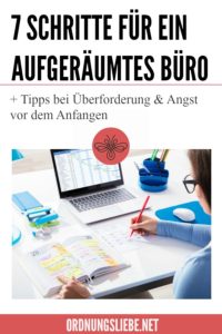 Büro aufräumen