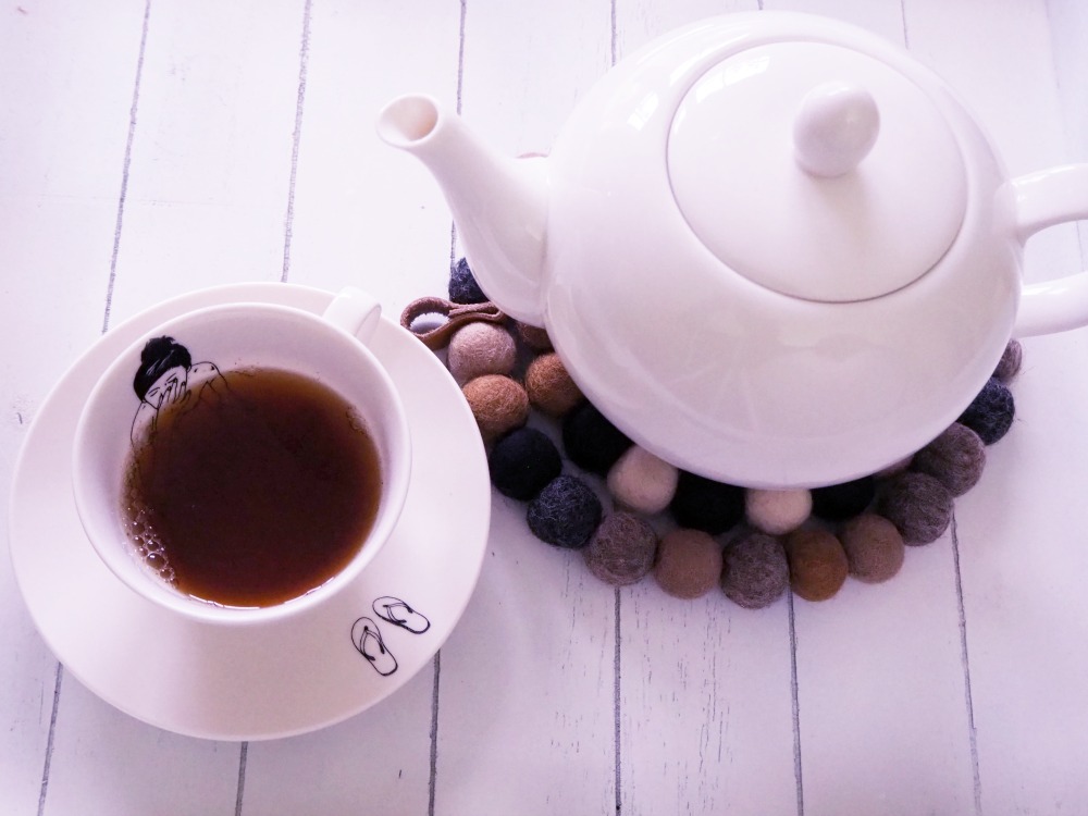 Filzkugel Untersetzer DIY