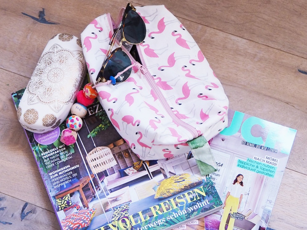 Große Kosmetiktasche selber nähen – Kulturbeutel Schnittmuster