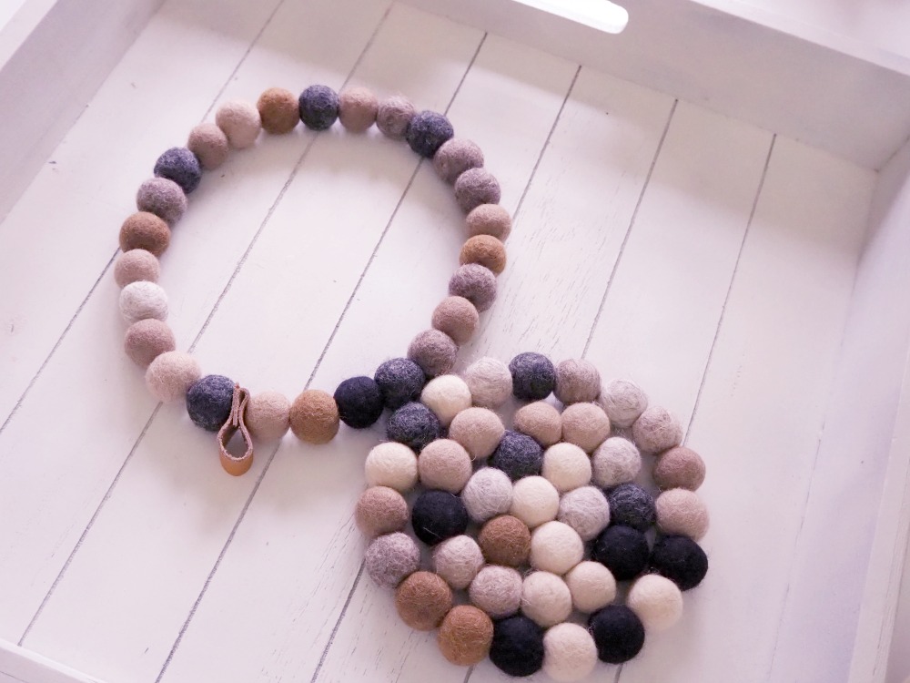 Filzkugel Untersetzer