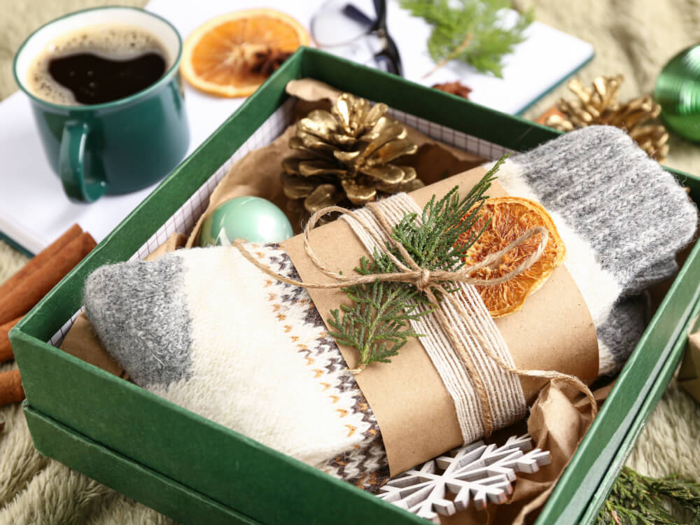 Geschenkpapier Alternative Karton