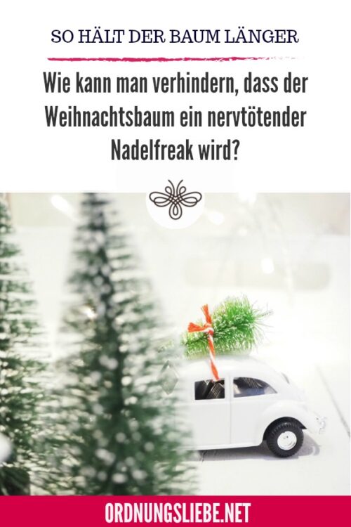 Weihnachtsbaum länger haltbar machen