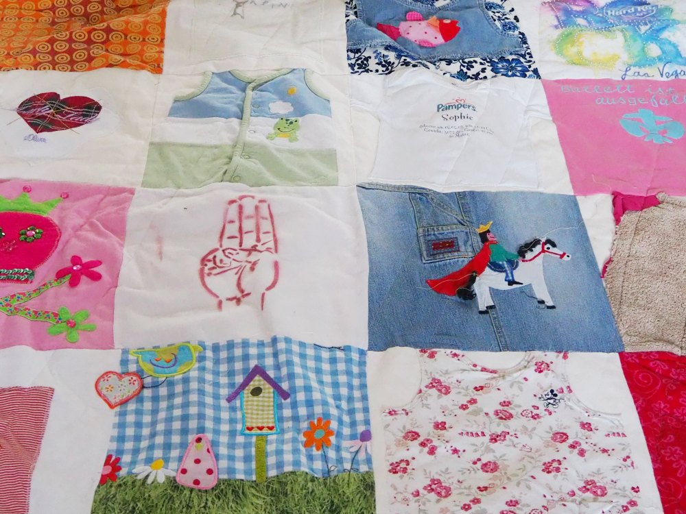 Patchworkdecke T-Shirts Upcycling