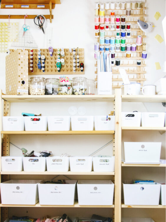 Label für die Nähsachen