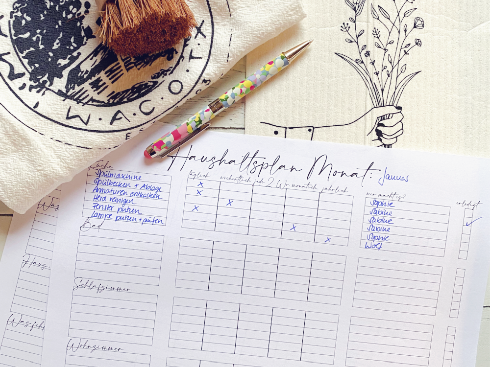 Einen individuellen Jahres-Putzplan erstellen – mehr Zeit, weniger Stress und mehr Ordnung