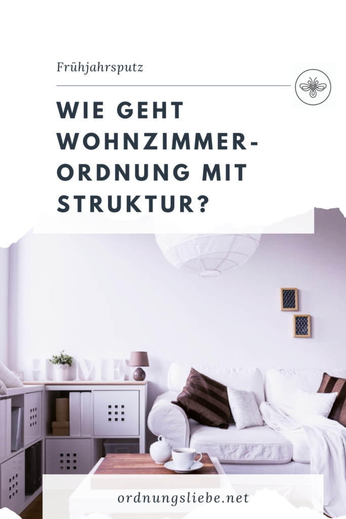 Frühjahrsputz Wohnzimmer