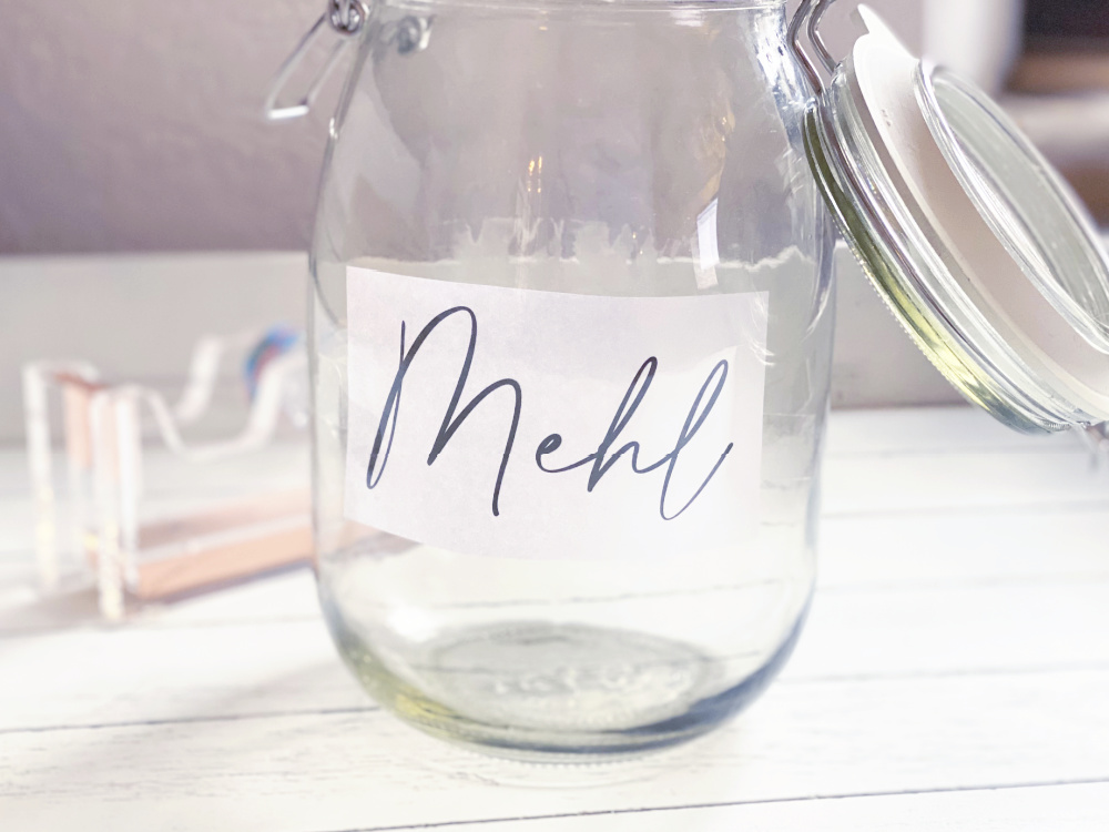 Vorratsgläser beschriften DIY – einheitlich, schnell und unkompliziert
