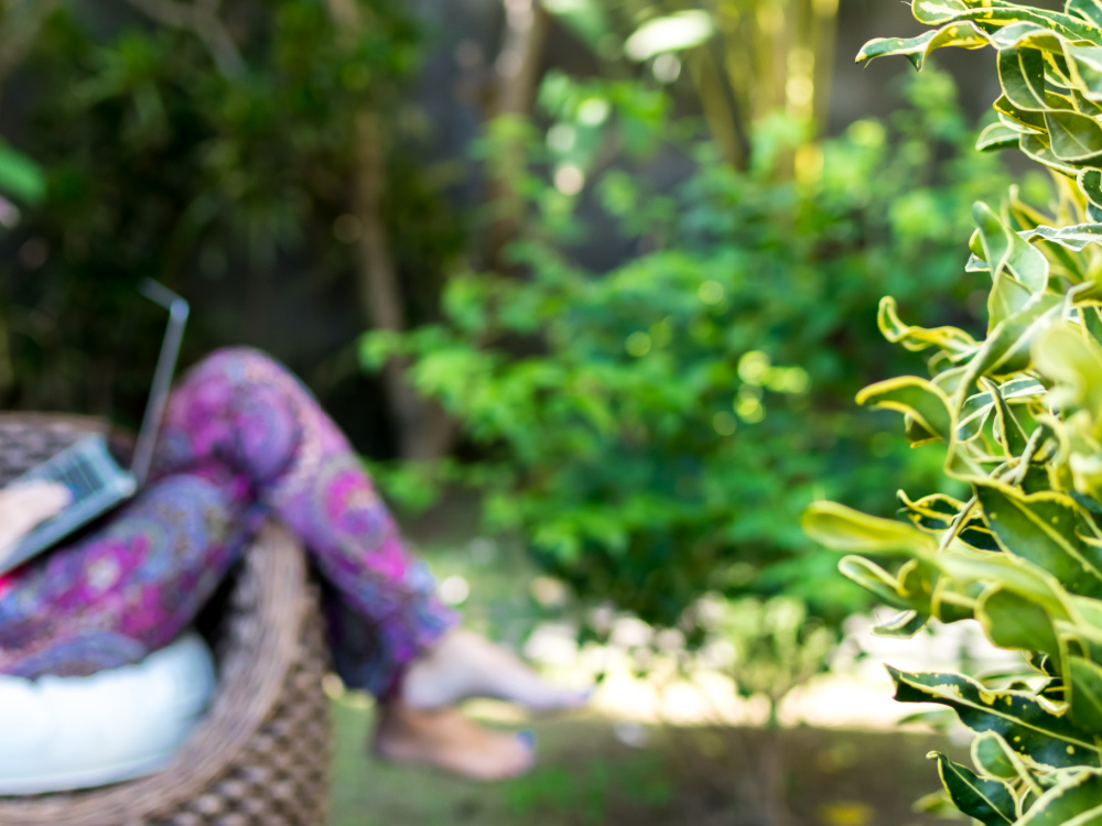 Homeoffice im Garten