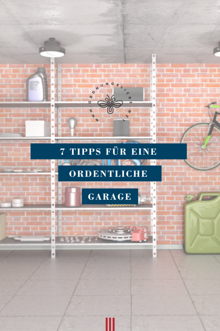 Pin Ordnung in der Garage