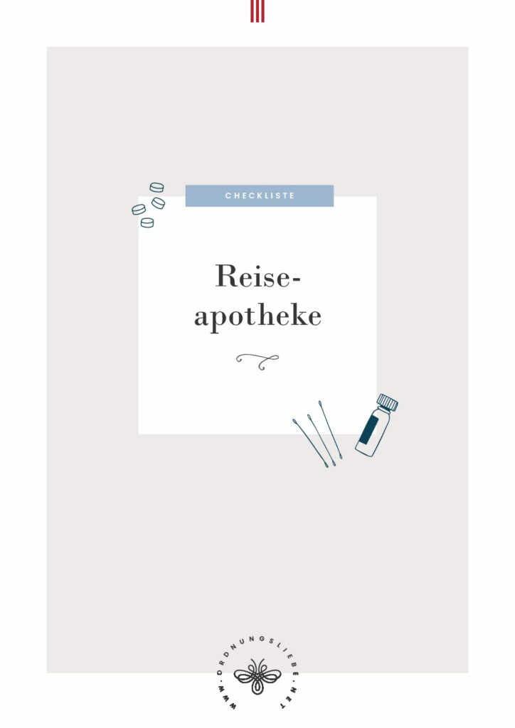 Checkliste Reiseapotheke