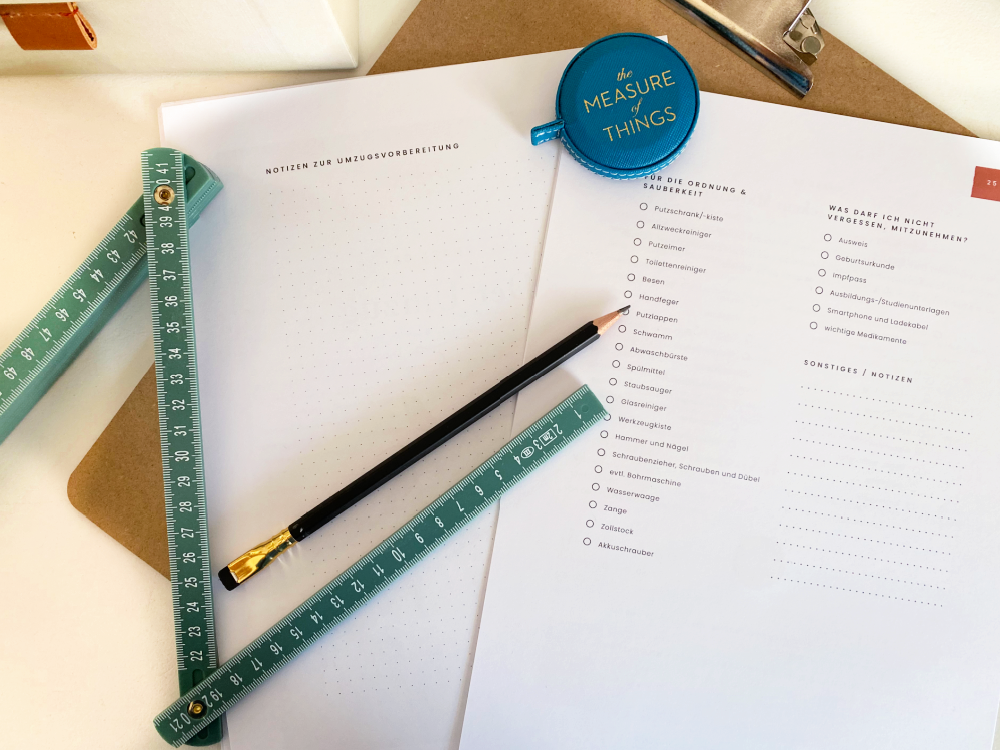 Umzugsplaner Abmessungen