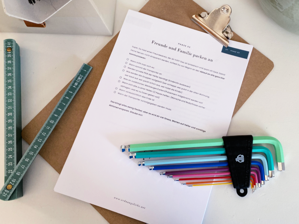 Umzugsplaner mit Freunden