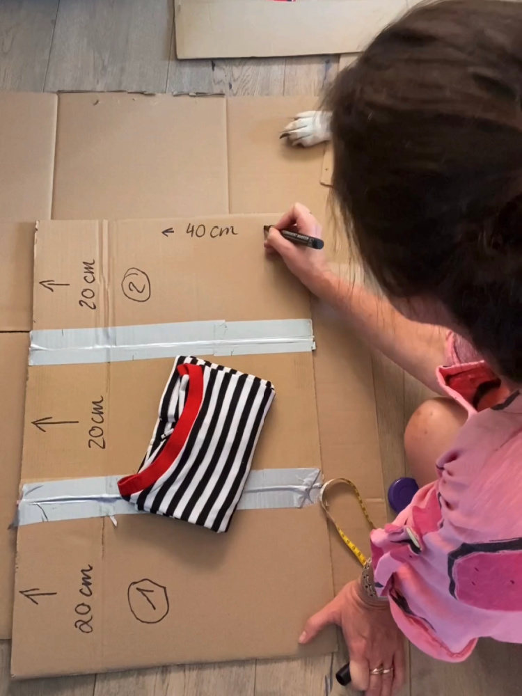 DIY Waesche Faltbrett Faltung