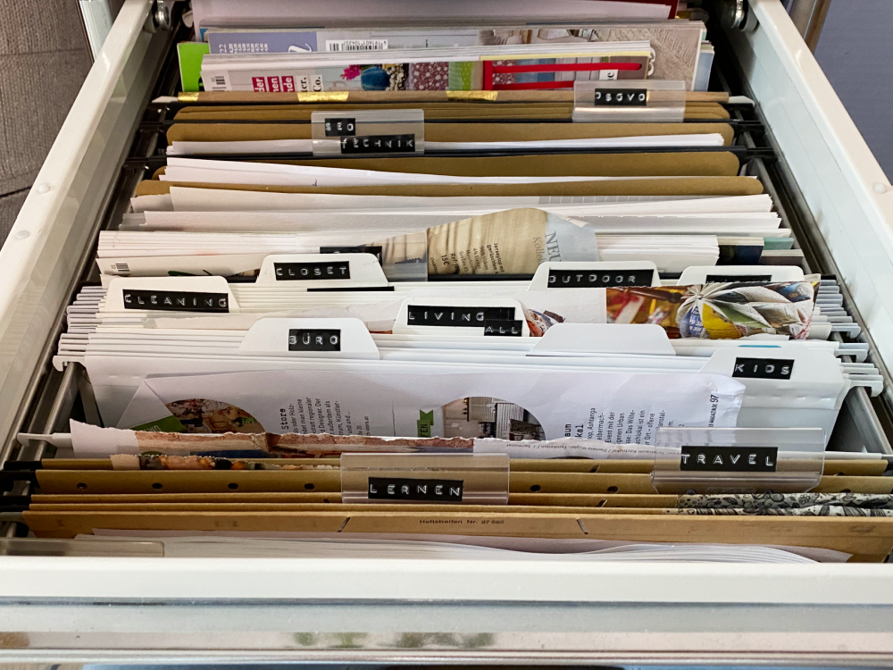 Zeitschriftenseiten aufbewahren