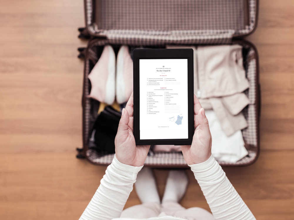 Packliste Urlaub zum Abhaken: Stressfreier Urlaubstipp