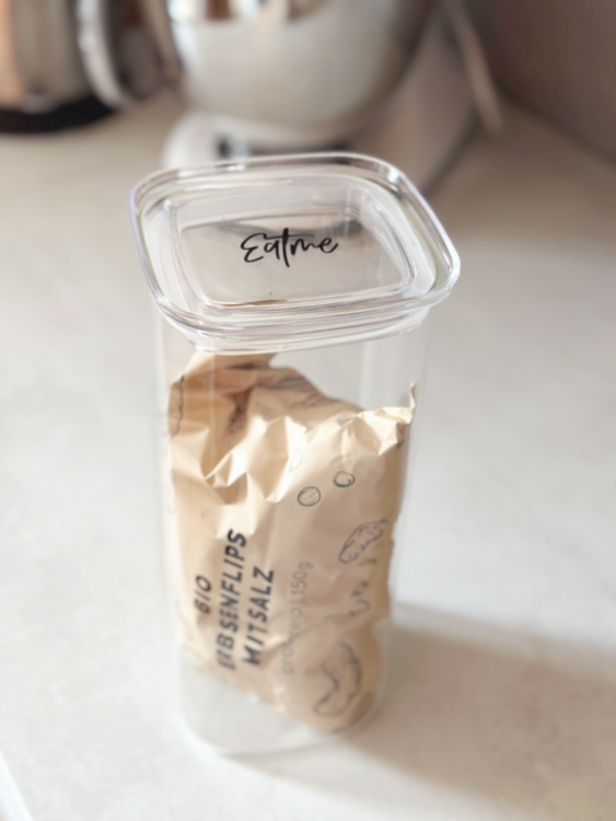 Lieblingsglas Chips aufbewahren