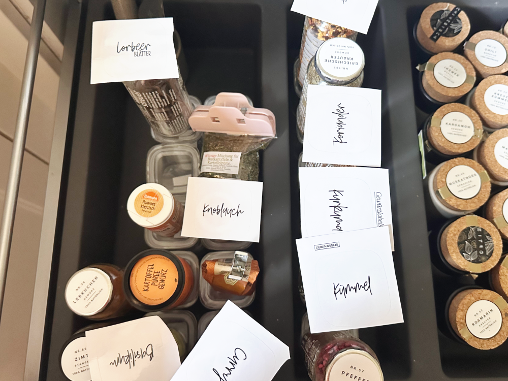 Lieblingsglas Gewürze umfüllen Gläser auswählen