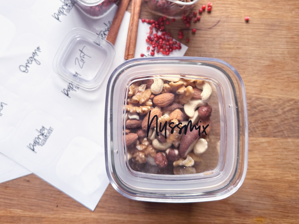 Lieblingsglas Nussmix Gläser auswählen